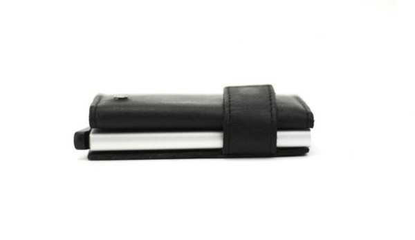 Tarjetero automatico STAMP piel lavada Atlas negro (4)