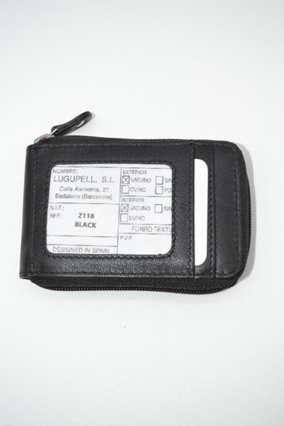 Tarjetero con cremallera de piel negro (1)