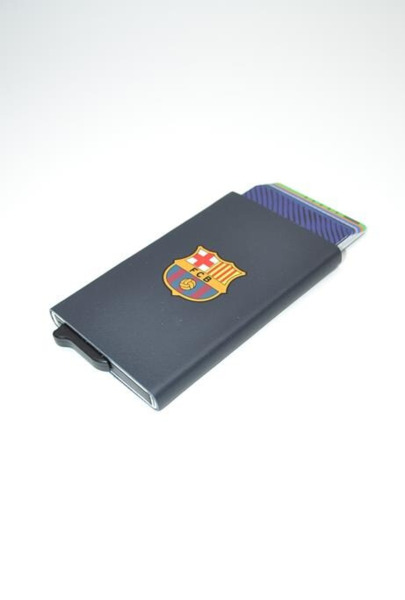 Tarjetero metalico FC BARCELONA azul (2)