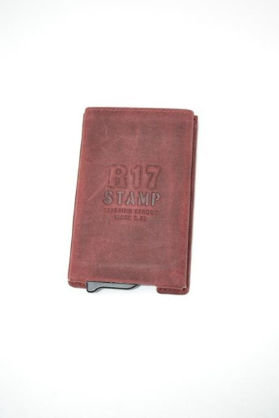 Tarjetero metalico STAMP Flash Burdeos (1)