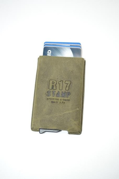 Tarjetero metalico STAMP Flash Kaki
